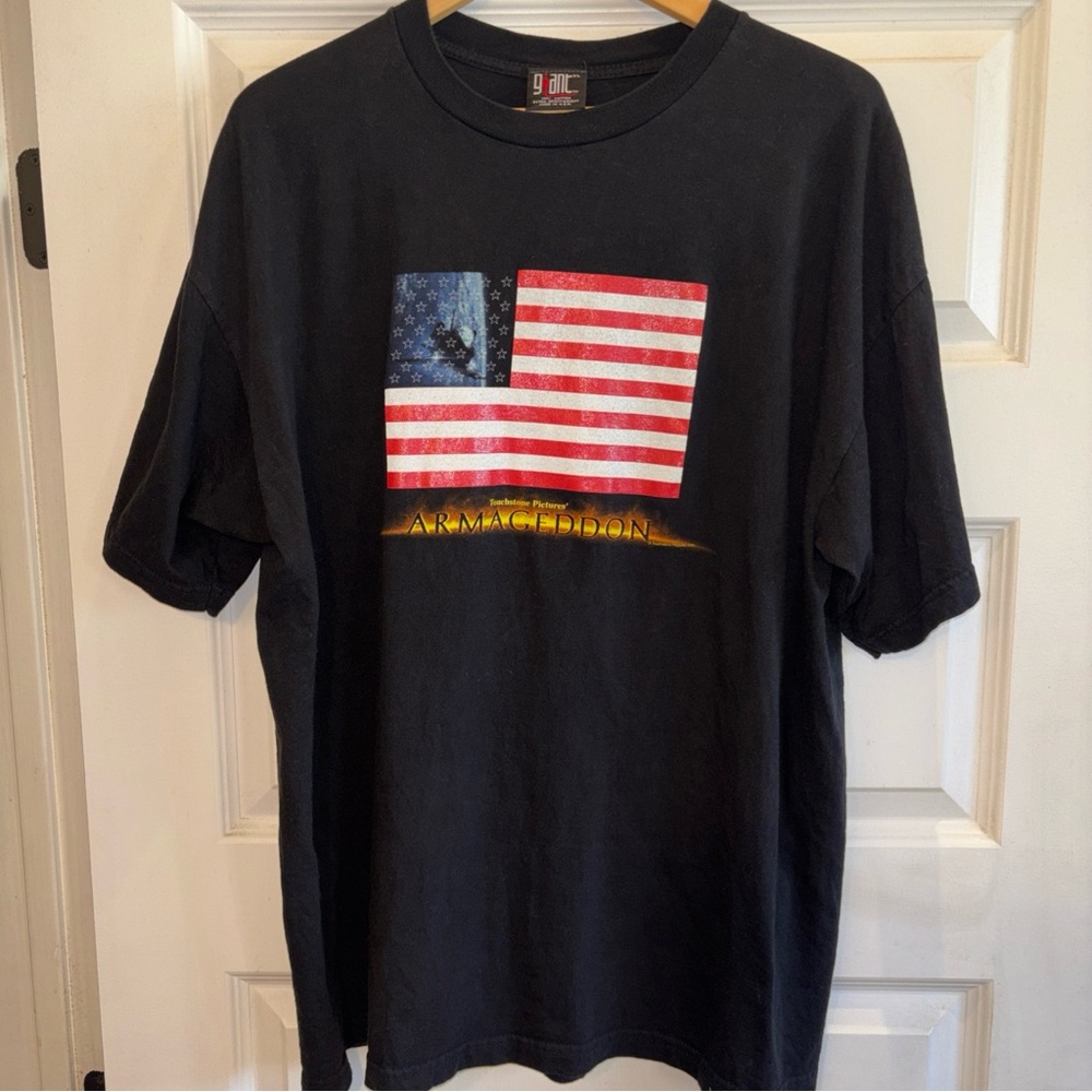 Touchstone Pictures “Armageddon” XL Movie Promo T-Shirt VNTG 1998 Giant Tag EUC
